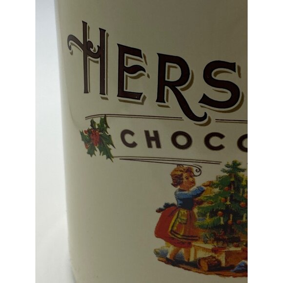Hersheys Chocolate Christmasoversized  Mug With Vintage Holiday Scene - Picture 3 of 11